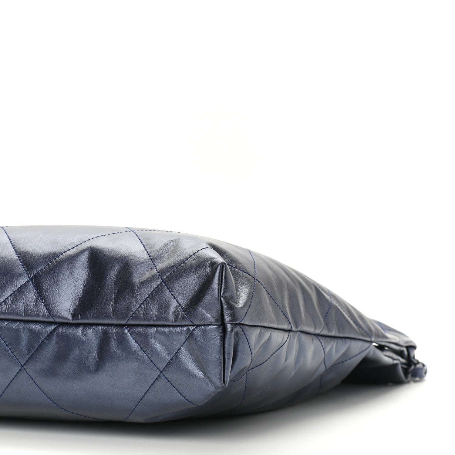 Chanel Metallic Calfskin Quilted Small Chanel 22 Navy Blue 11 of 11