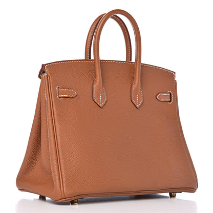 Hermes Togo Birkin 25 Gold 3 of 40