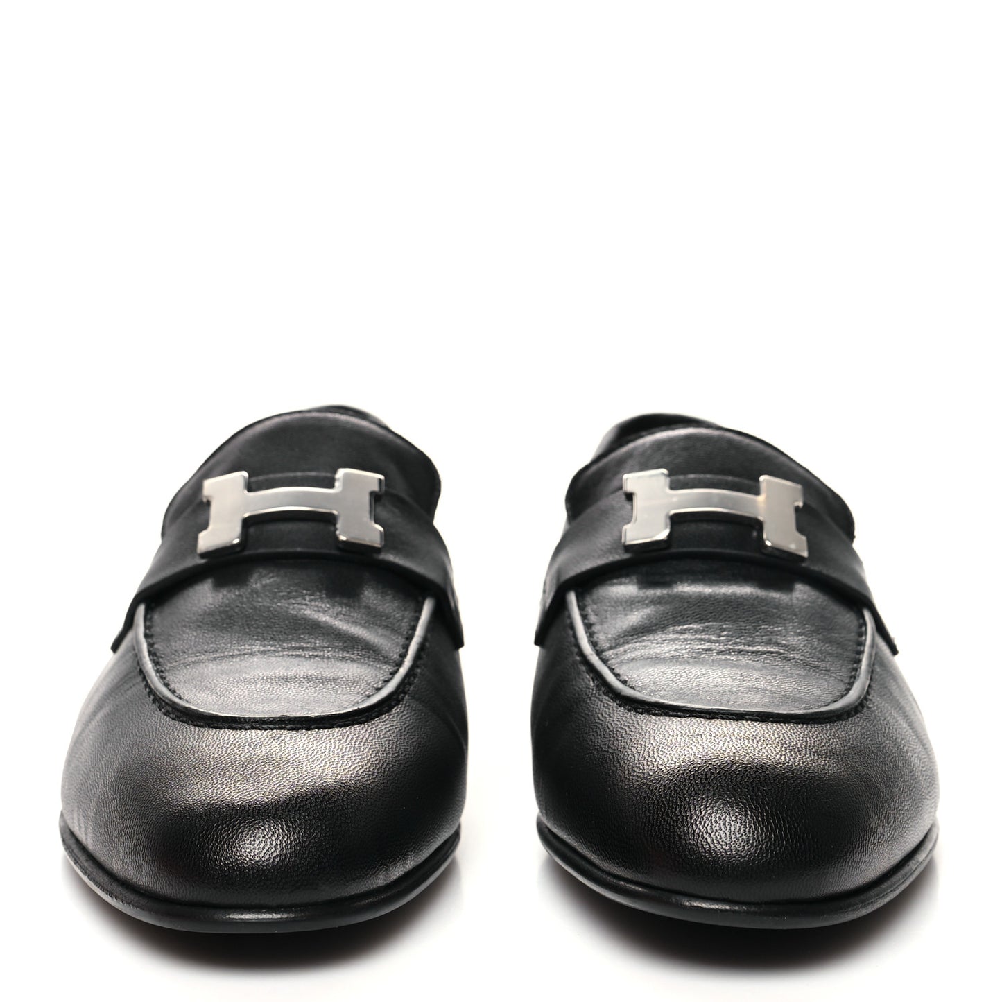 Goatskin Womens Paris Loafers 38 Black