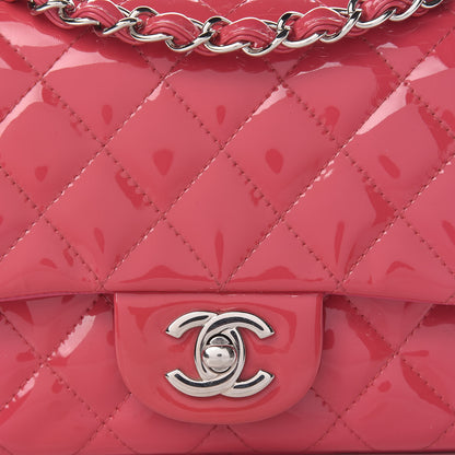 Chanel Patent Quilted Mini Square Flap Pink 13 of 13