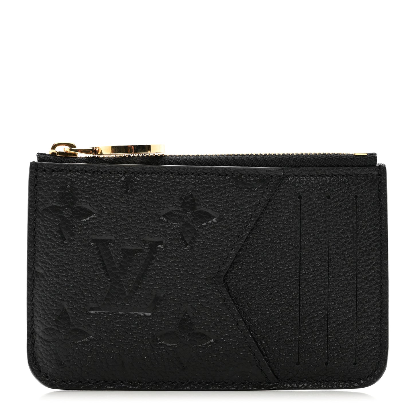 Empreinte Monogram Zipped Romy Card Holder Black