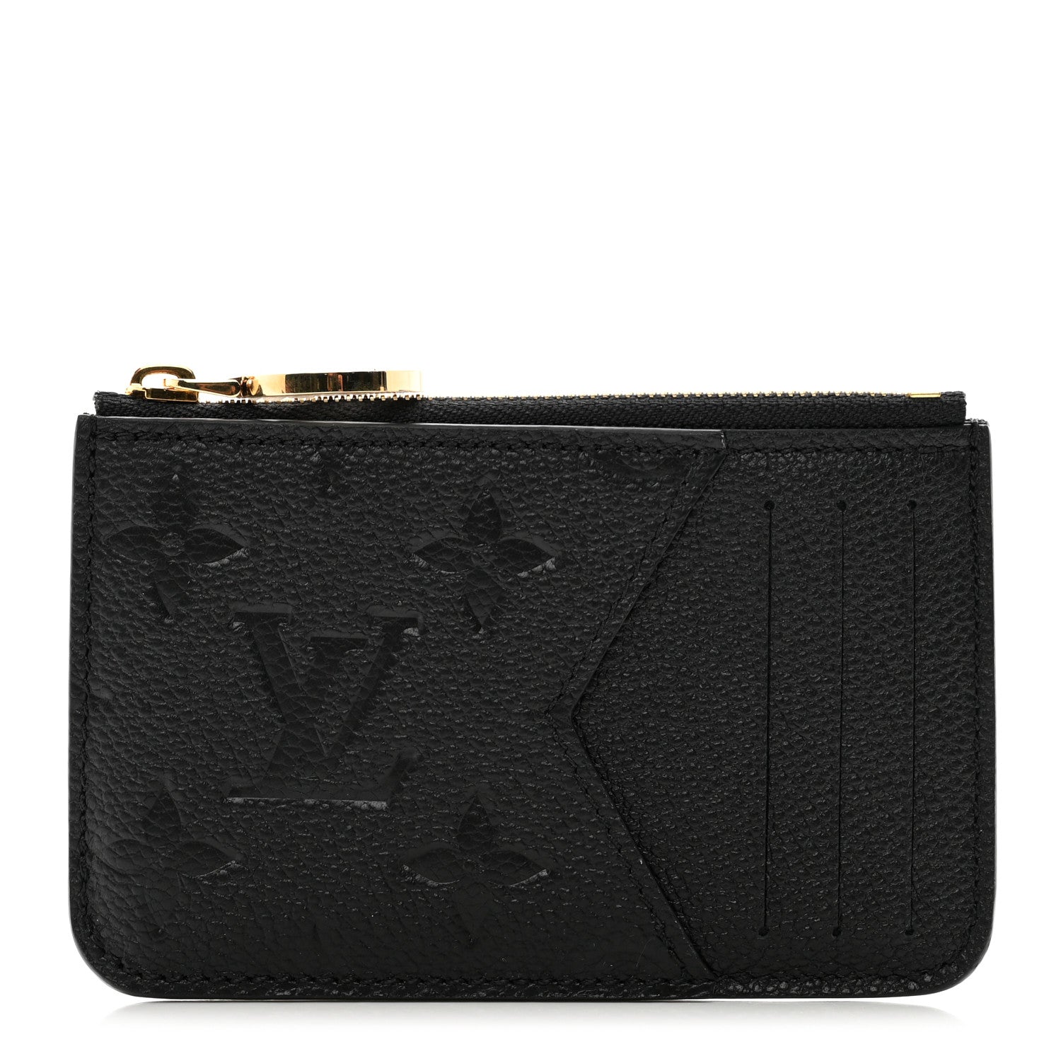 Louis Vuitton Empreinte Monogram Zipped Romy Card Holder Black 1 of 6
