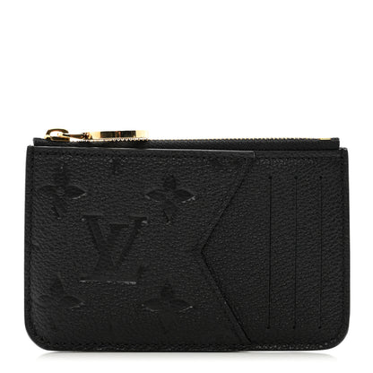 Louis Vuitton Empreinte Monogram Zipped Romy Card Holder Black 1 of 6