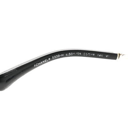 Chanel Acetate Butterfly Winter Pearl Sunglasses 5339-H Black 5 of 8
