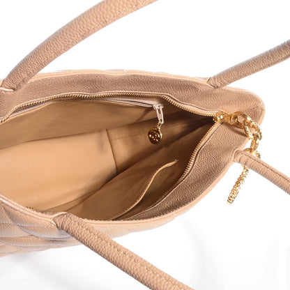 Chanel Caviar Quilted Medallion Tote Beige 5 of 7