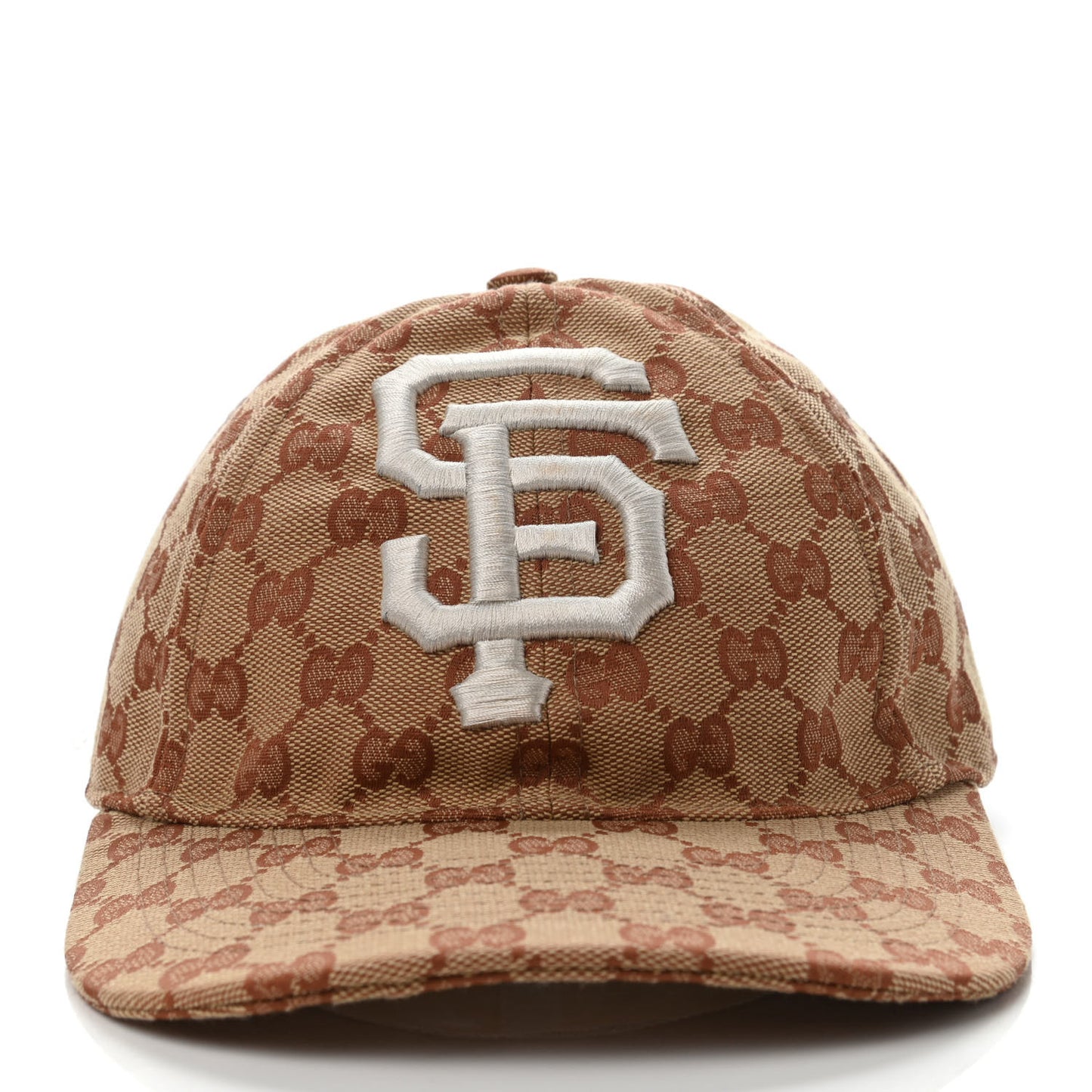 X MLB Monogram SF Giants Baseball Hat Beige Ruggine