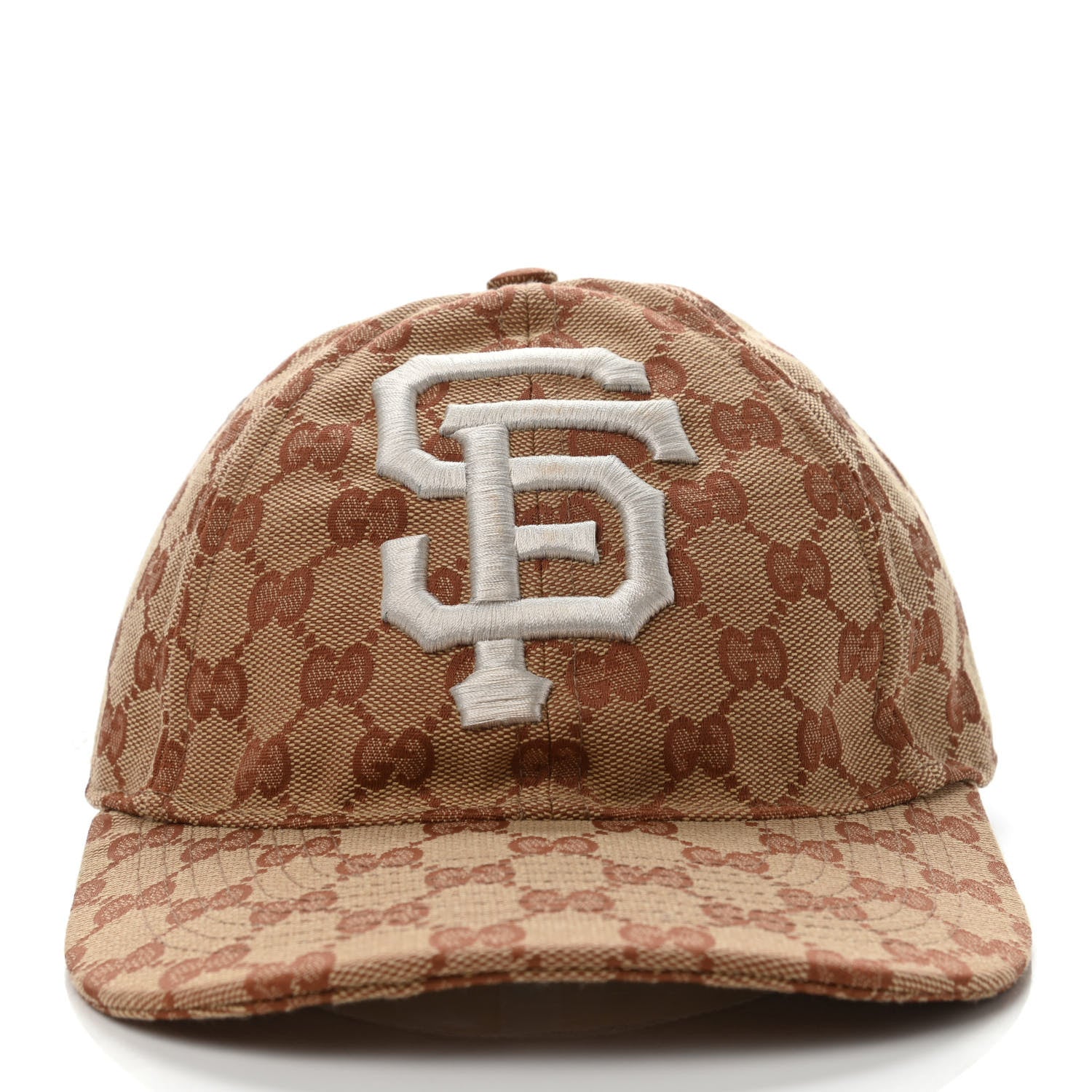 Gucci X MLB Monogram SF Giants Baseball Hat Beige Ruggine 2 of 4