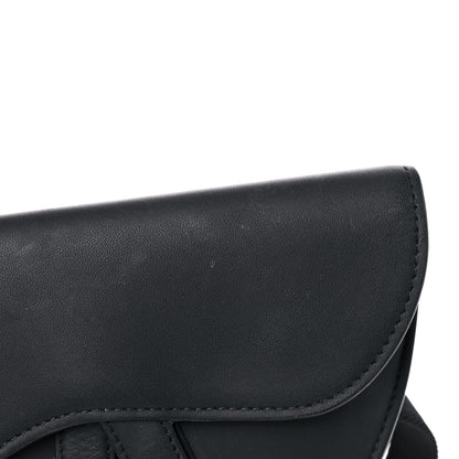 Christian Dior Ultra Matte Calfskin Saddle Belt Bag Black 10 of 12
