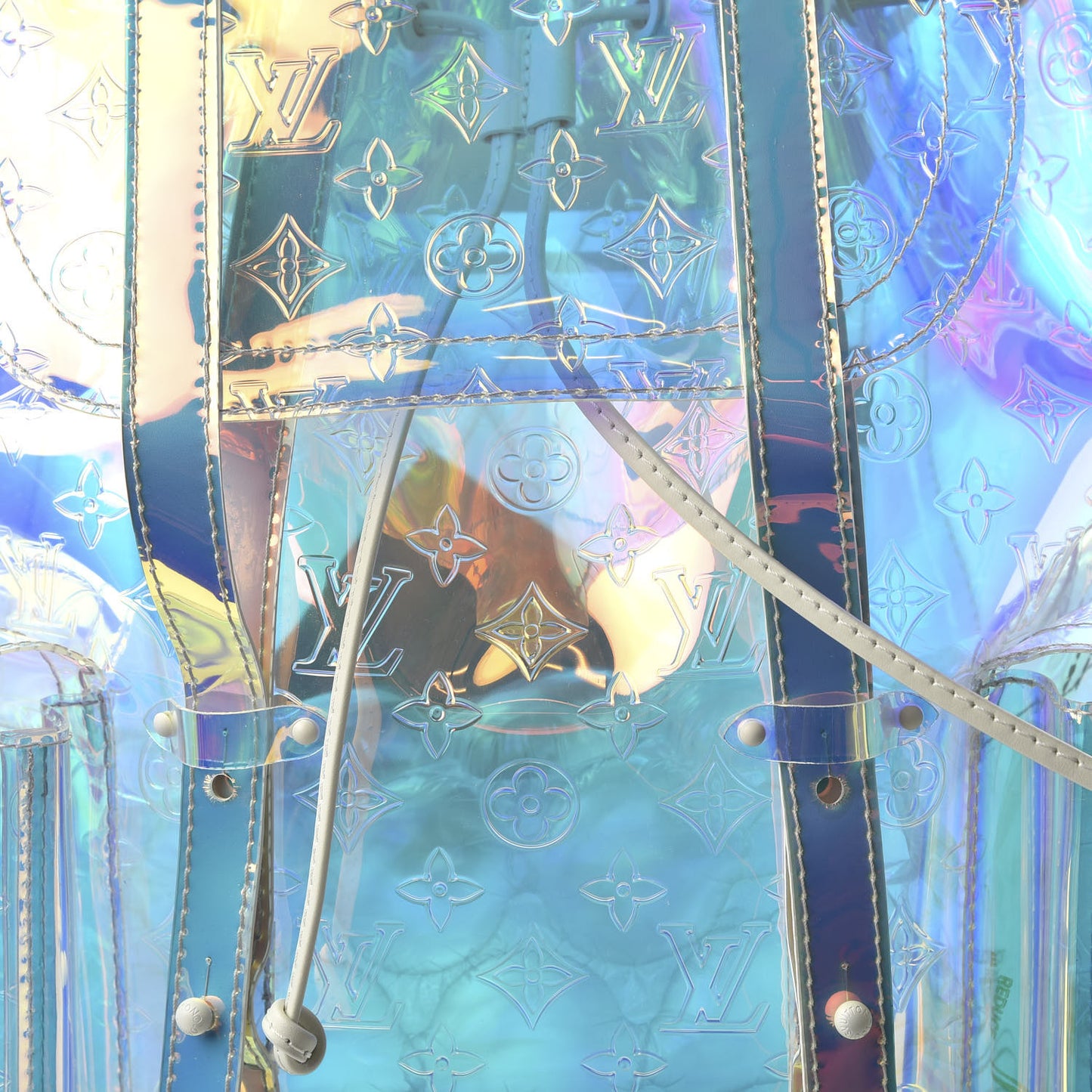 PVC Monogram Christopher Backpack GM Iridescent Prism