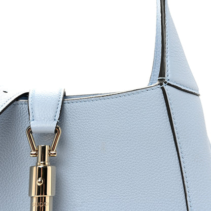 Gucci Grained Calfskin Web Medium Jackie 1961 Hobo Light Blue 8 of 10
