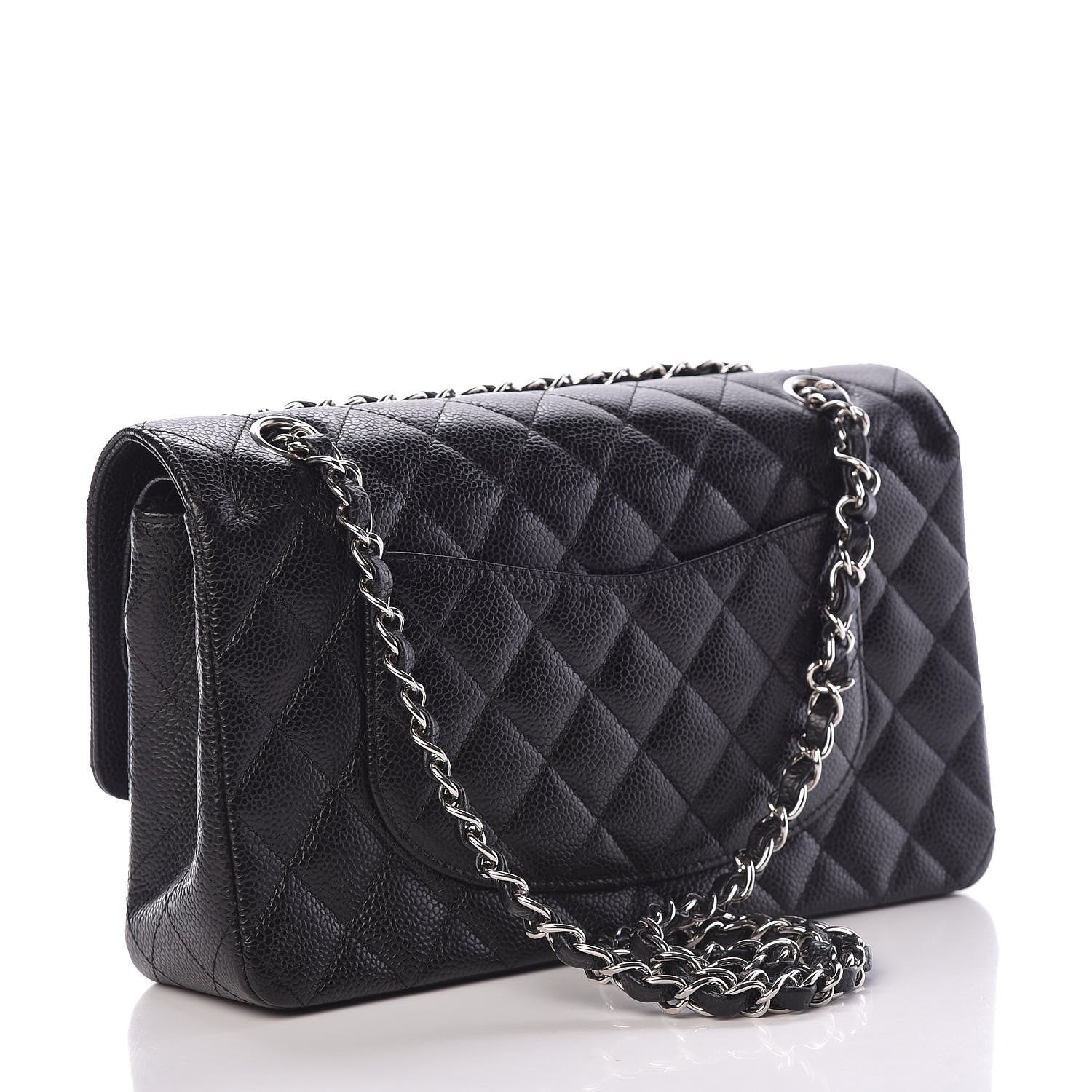 Chanel Caviar Quilted Medium Double Flap Black 3 of 13