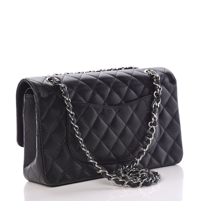Chanel Caviar Quilted Medium Double Flap Black 3 of 13