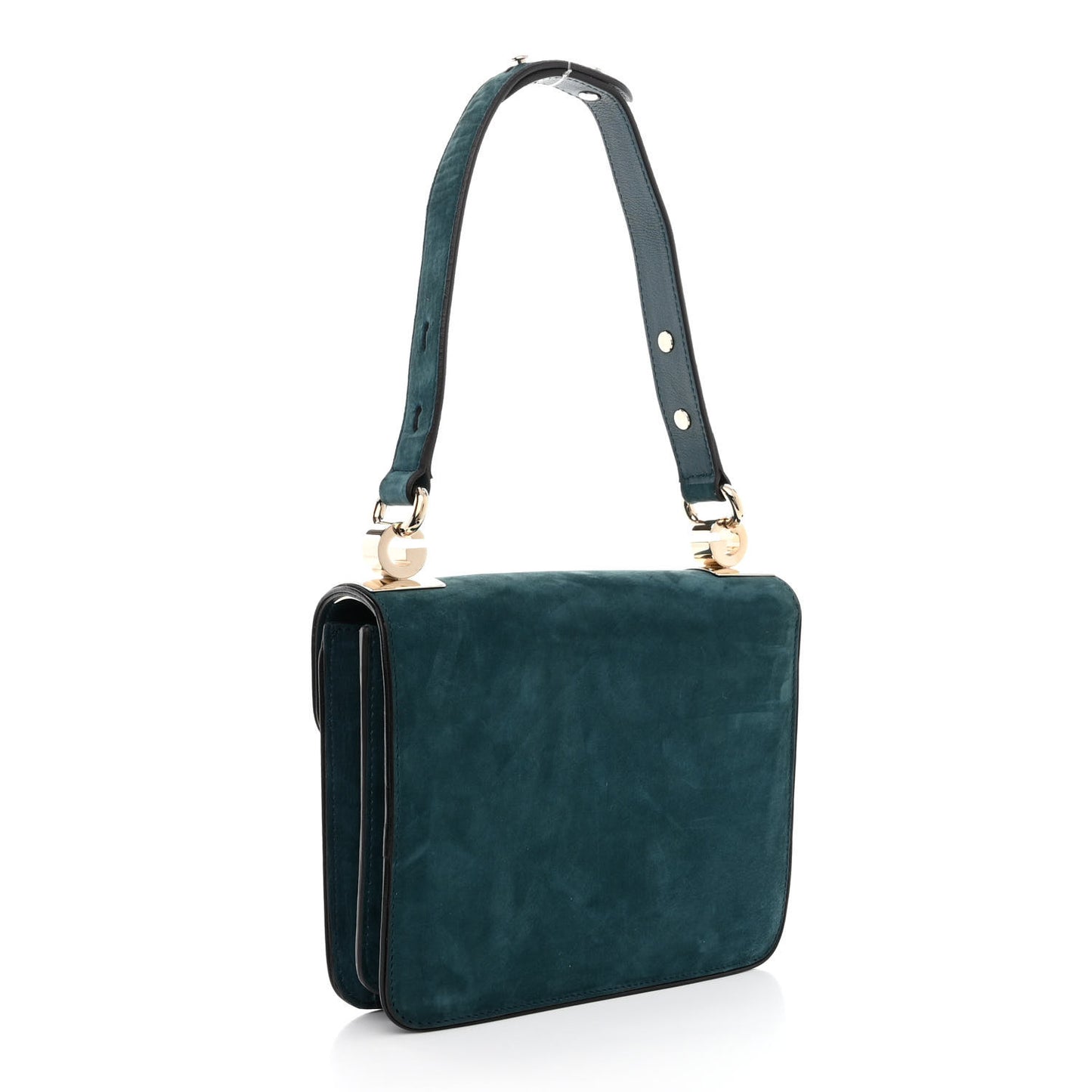 Suede Calfskin Small 1973 Shoulder Flap Bag Blue