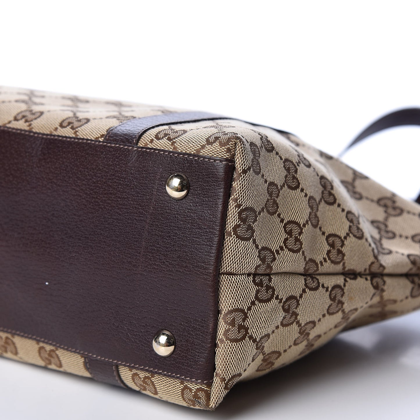 Monogram Medium Abbey Tote Dark Brown