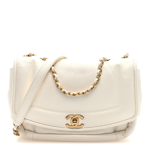 Lambskin Small Simply Flap White