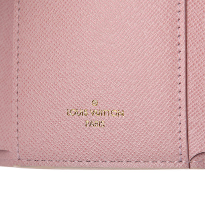 Louis Vuitton Damier Azur Victorine Wallet Rose Ballerine 6 of 7