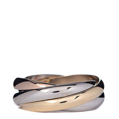 Cartier 18K Pink Yellow White Gold Les Must De Trinity 4 Band Ring 49 4.75 3 of 4
