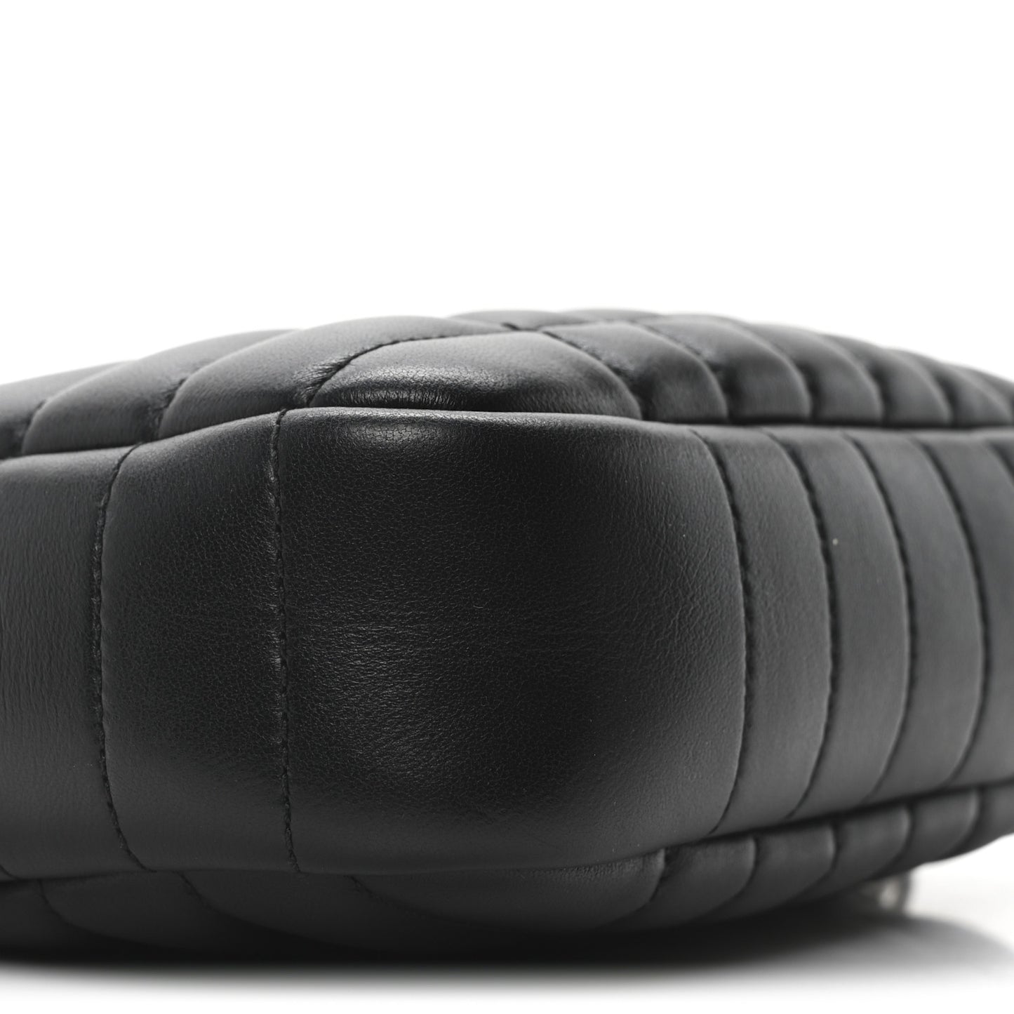 Calfskin Quilted Mini Lola Camera Bag Black