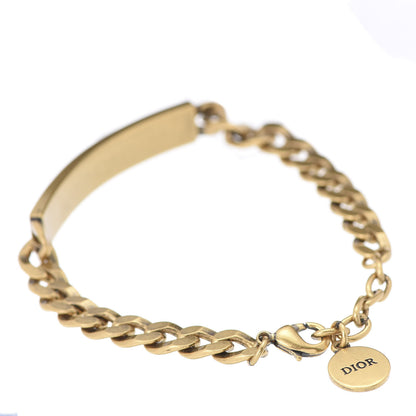 Christian Dior Metal Crystal J'Adior Star Heart Chain Bracelet Aged Gold 3 of 4