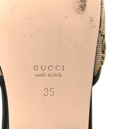 Gucci Monogram Matelasse Diagonal GG Marmont Flat Slide Sandals 35 Beige Ebony Black 8 of 10