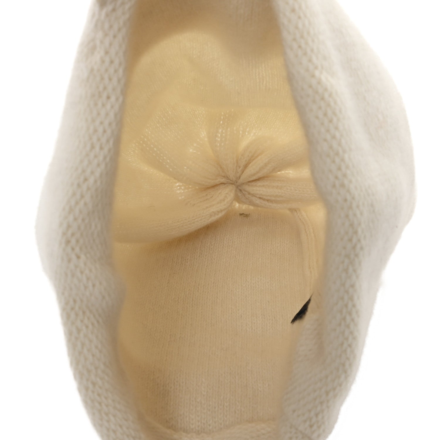 Chanel Cashmere CC Beanie Hat White 4 of 5