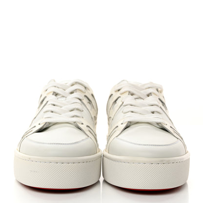 Christian Louboutin Calfskin Mens 2002SL Low Sneakers 43 White 2 of 7