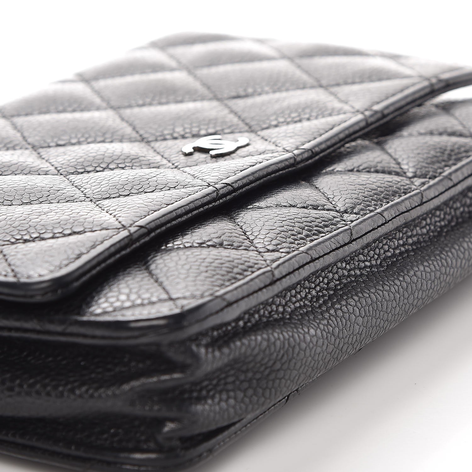 Chanel Caviar Quilted Wallet On Chain WOC Black 9 of 10