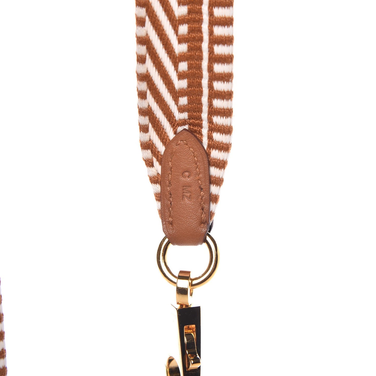Toile Swift 25mm Sangle Cavale Shoulder Strap Ecru Beige Gold