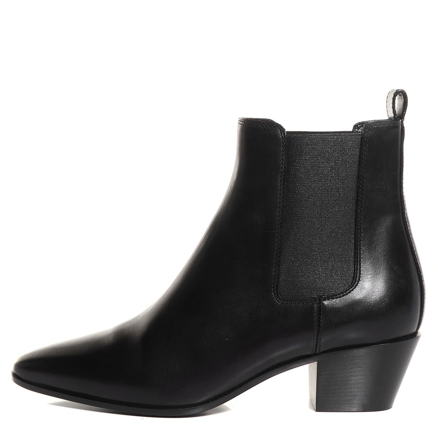 Smooth Calfskin Rock Chelsea Boots 36 Black