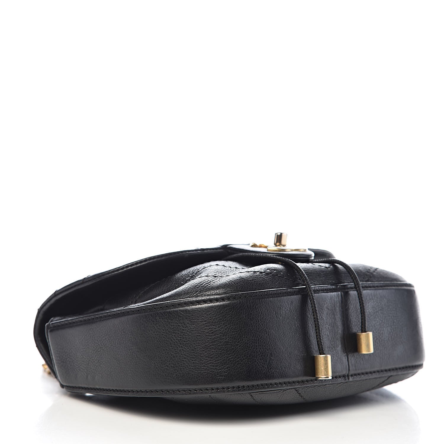 Chanel Calfskin Chevron Stitched Flap Black 4 of 11