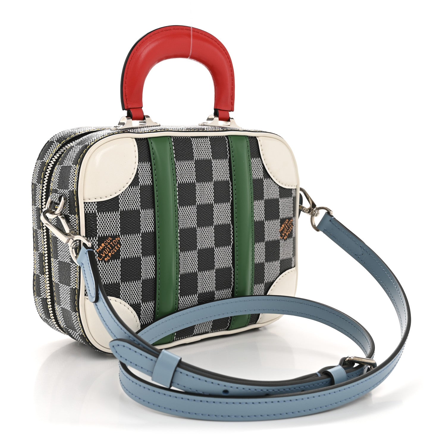 Louis Vuitton Damier Valisette BB Black White 3 of 11