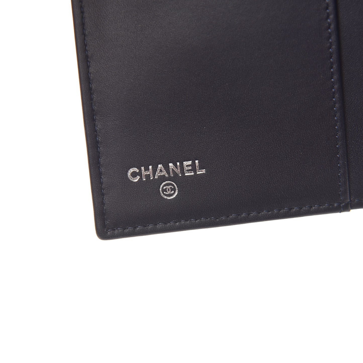Caviar Quilted Large Flap Wallet Marine