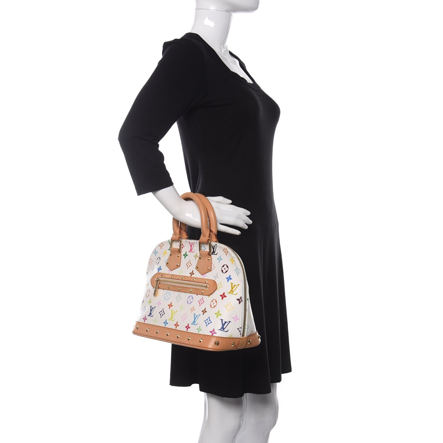 Louis Vuitton Monogram Multicolor Alma White 2 of 11