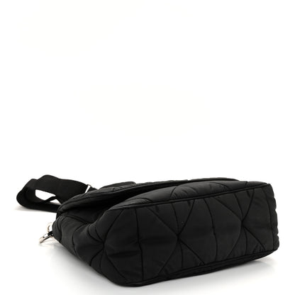Prada Re-Nylon Quilted Padded Flap Shoulder Bag Black 4 of 11