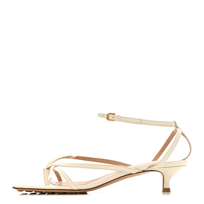 Bottega Veneta Lambskin Stretch Multi Strap 35mm Sandals 37.5 White 2 of 17