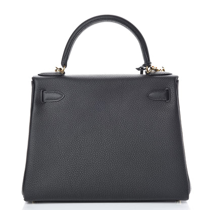 Hermes Togo Kelly Retourne 28 Black 5 of 42