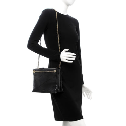 Lanvin Lambskin Quilted Small Sugar Shoulder Bag Black 2 of 19