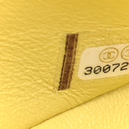Chanel Caviar Quilted Small Double Flap Yellow 6 of 8