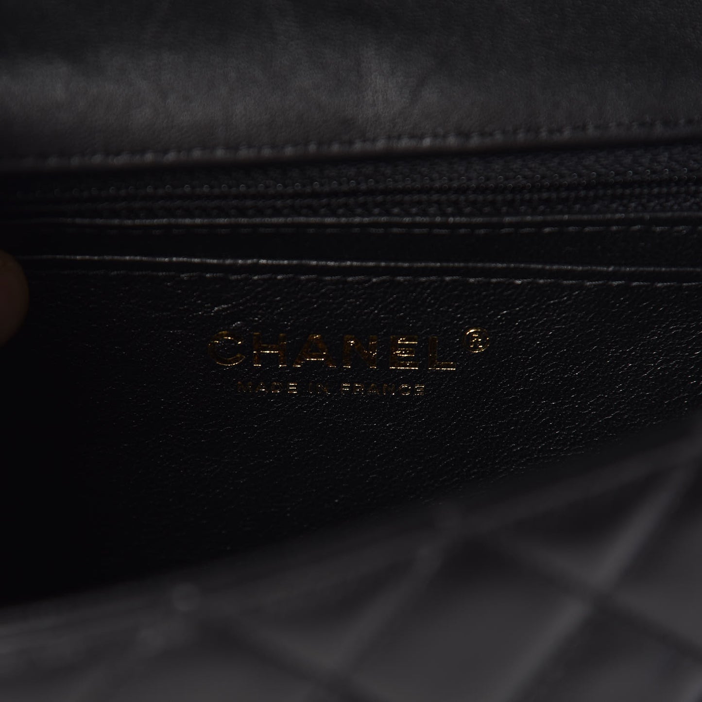 Lambskin Quilted Mini Rectangular Flap Black