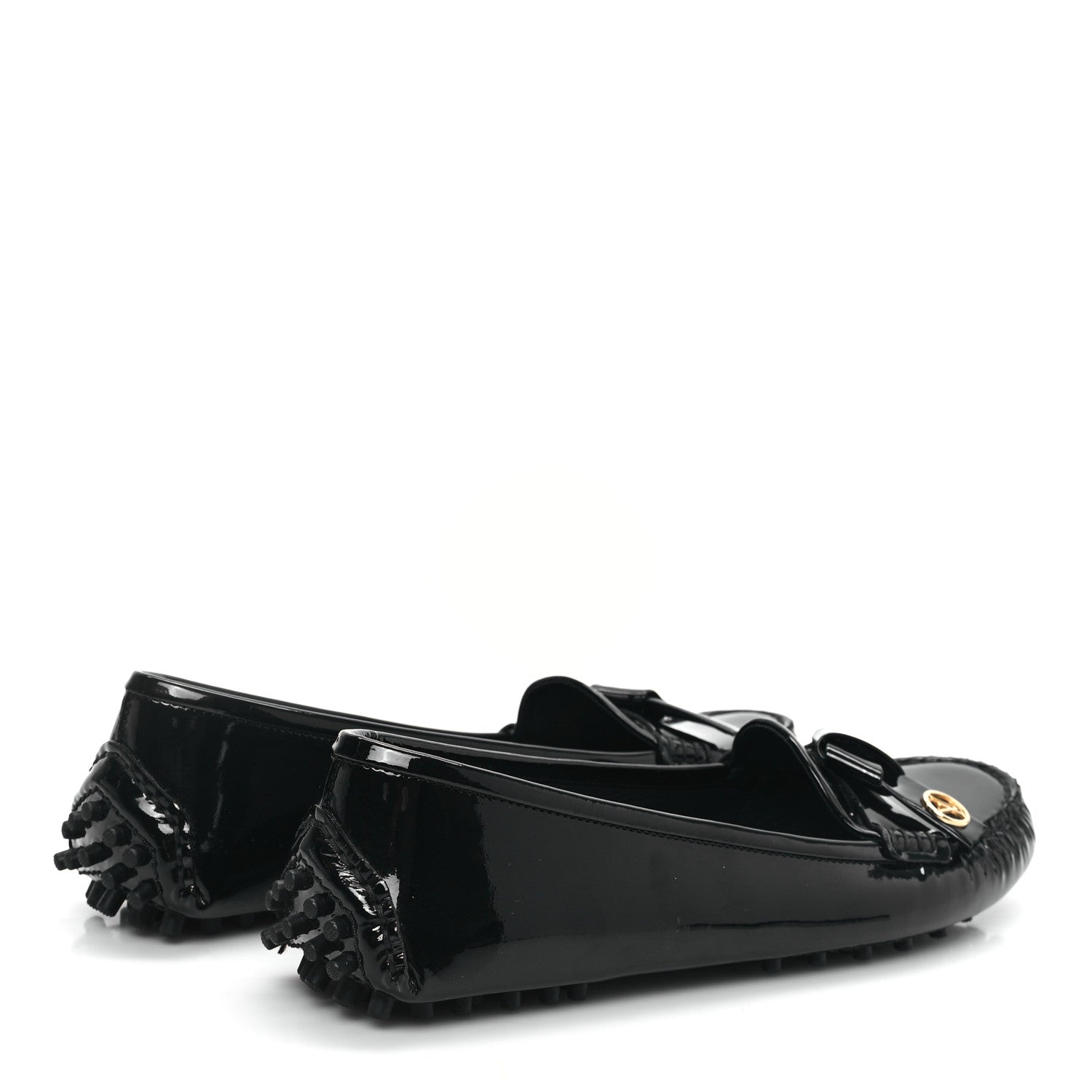 Louis Vuitton Patent Calfskin Parklane Flat Loafer 36 Black 4 of 8