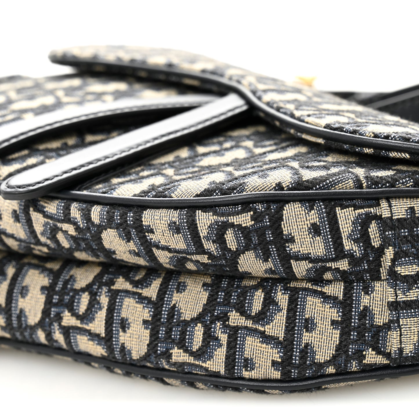 Oblique Saddle Bag With Strap Blue