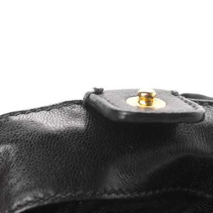 Prada Tessuto Nylon Logo Mini Drawstring Bucket Bag Black 12 of 12