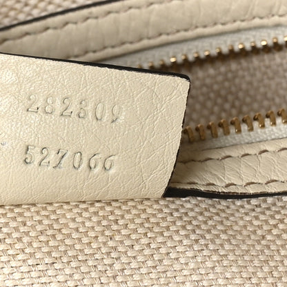 Gucci Pebbled Calfskin Medium Soho Shoulder Bag Off White 7 of 10