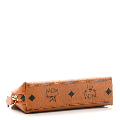 MCM Visetos Heritage Medium Cosmetic Pouch Cognac 5 of 8