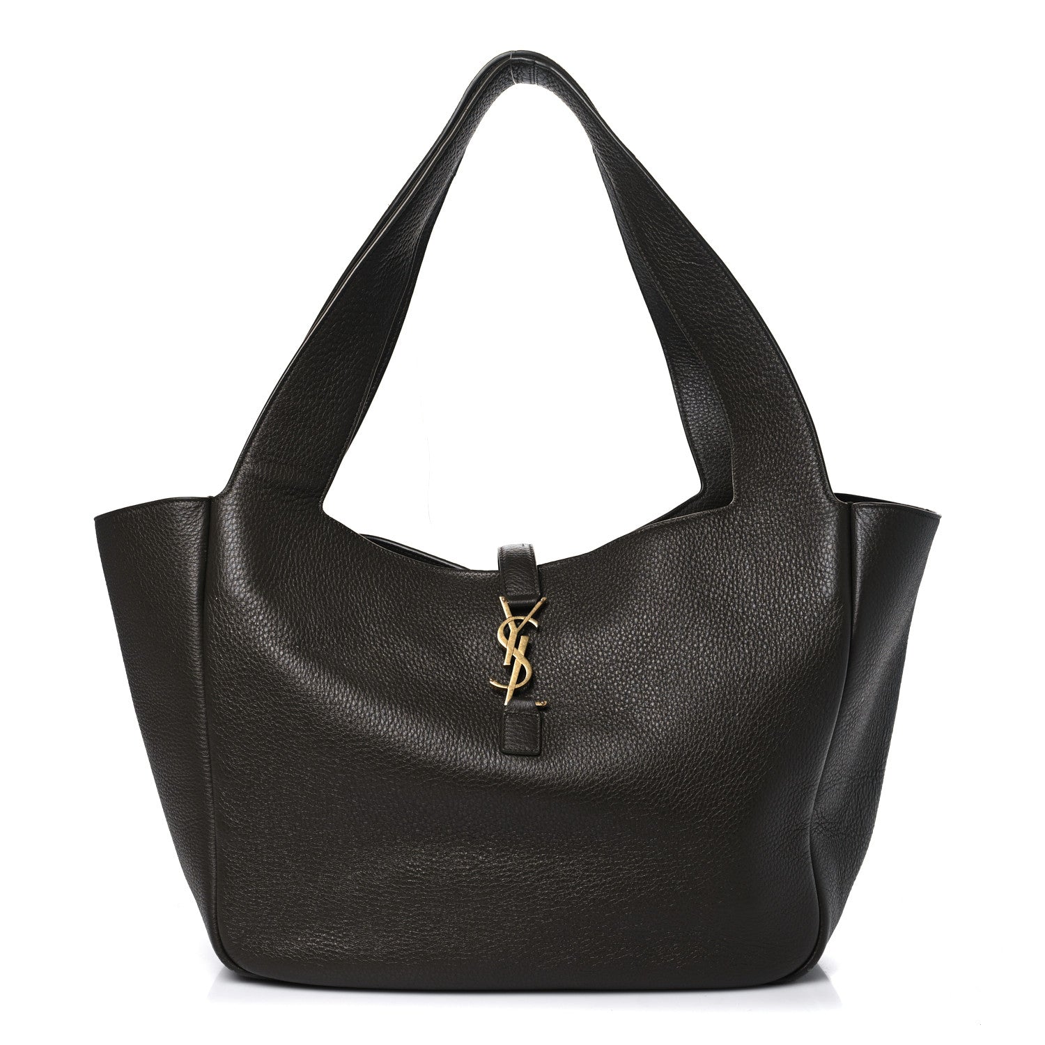 Saint Laurent Grained Deerskin Bea Tote Light Musk 1 of 11