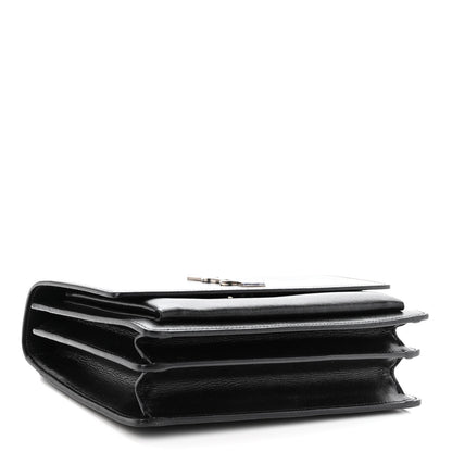 Saint Laurent Calfskin Medium Monogram Sunset Black 4 of 9