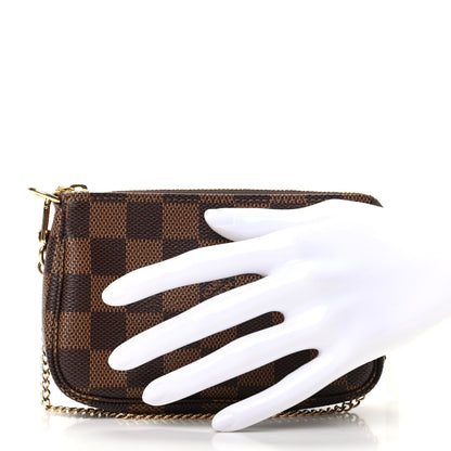 Louis Vuitton Damier Ebene Mini Pochette Accessories 2 of 10