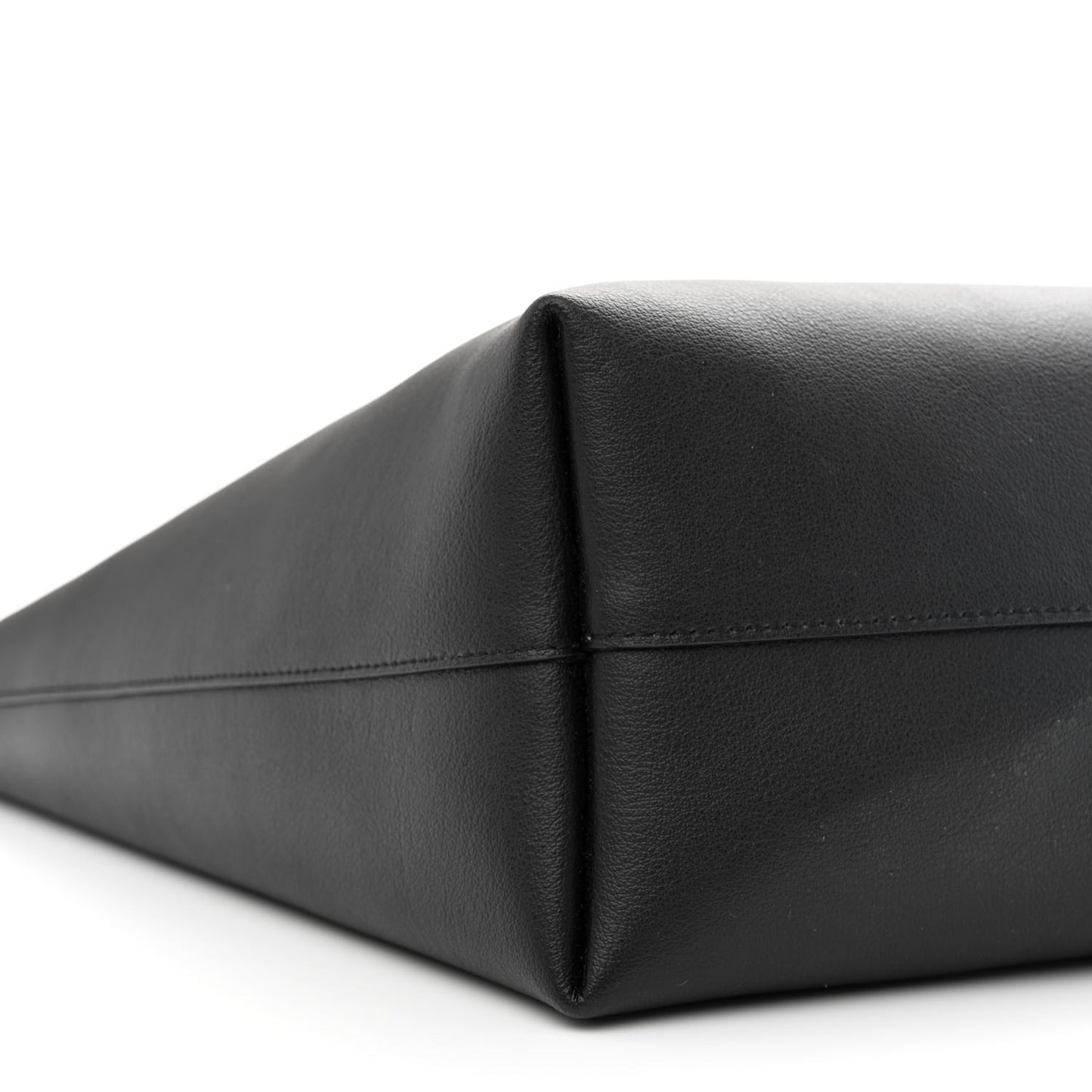 Calfskin Large Shopping Tote Black