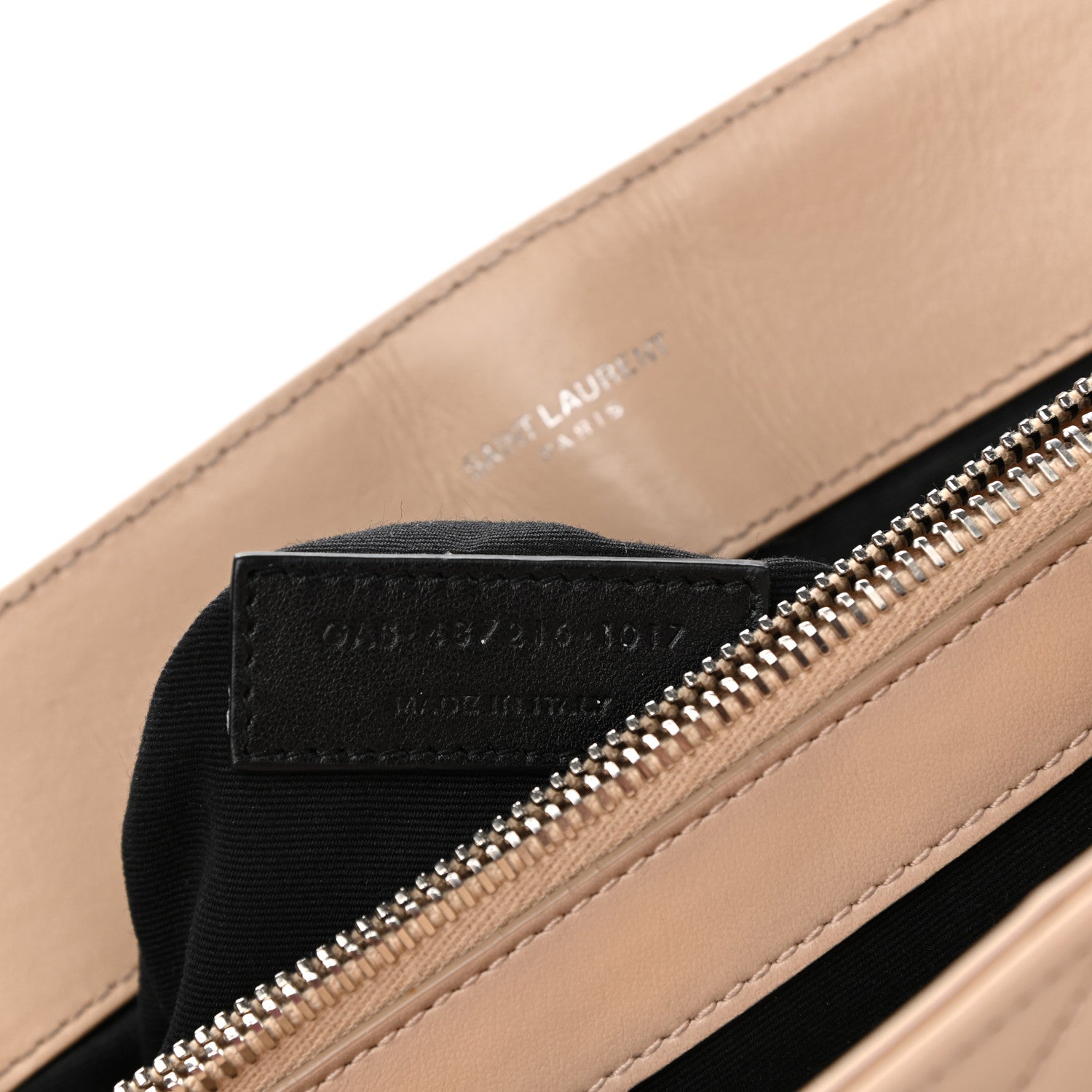Saint Laurent Calfskin Y Quilted Monogram Medium Loulou Chain Satchel Dark Beige 8 of 12