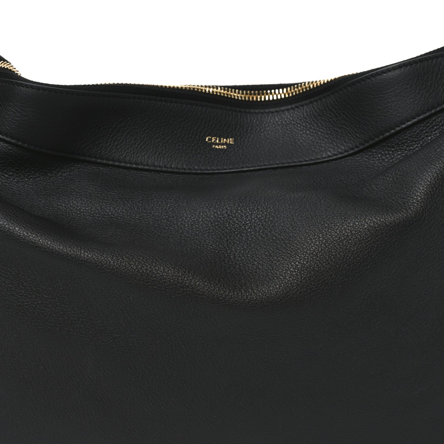 Celine Supple Calfskin Large Romy Shoulder Bag Black 7 of 9